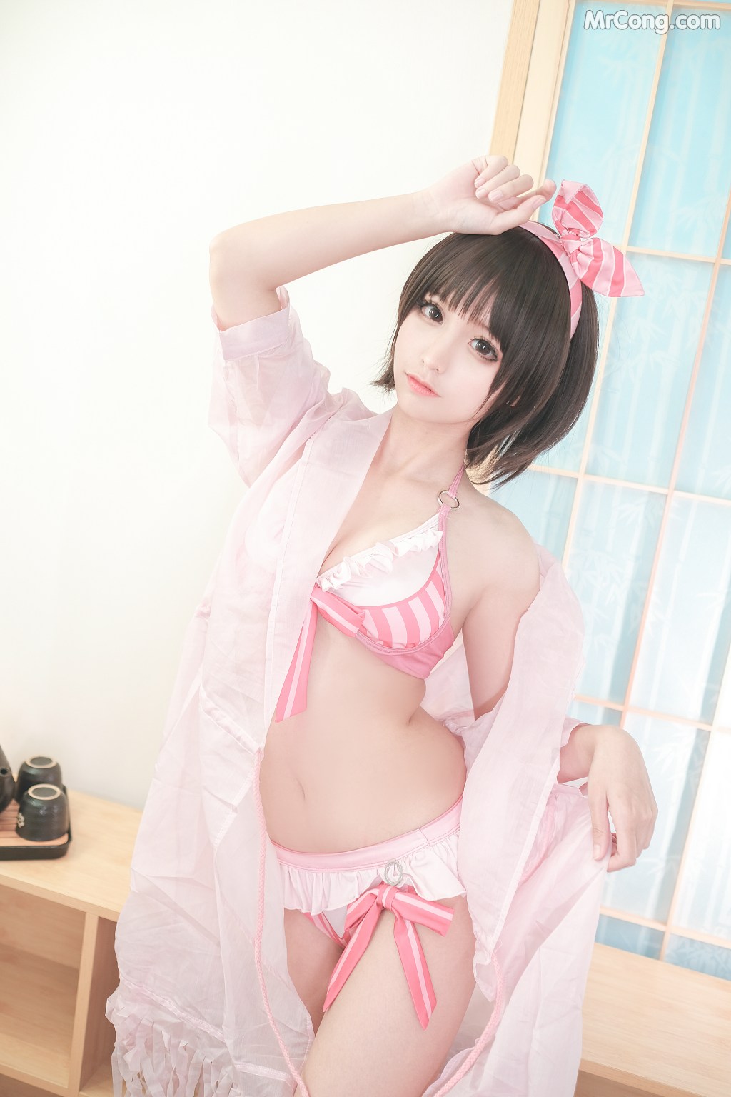 Coser@蠢沫沫 (chunmomo) Vol.020: 加藤惠泳装 (40 photos) – Page 4