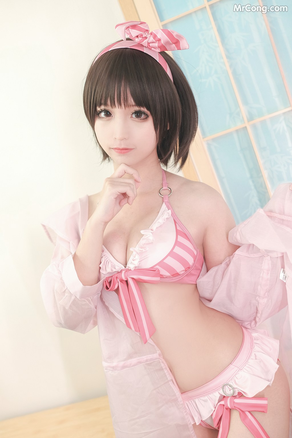 Coser@蠢沫沫 (chunmomo) Vol.020: 加藤惠泳装 (40 photos) – Page 4