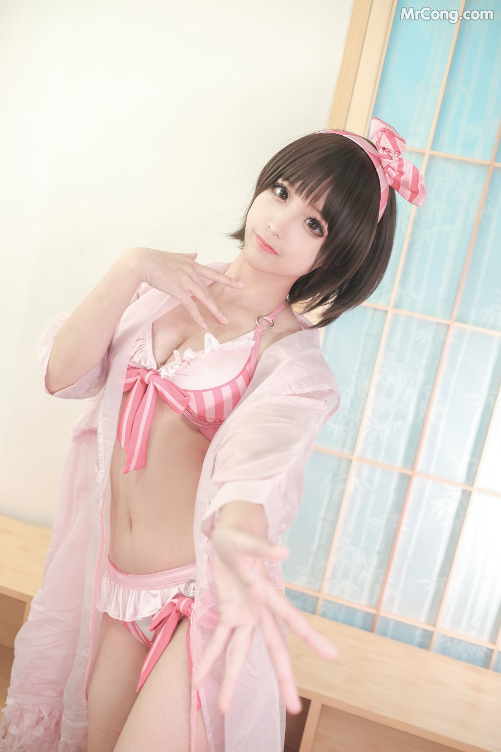 Coser@蠢沫沫 (chunmomo) Vol.020: 加藤惠泳装 (40 photos) – Page 4