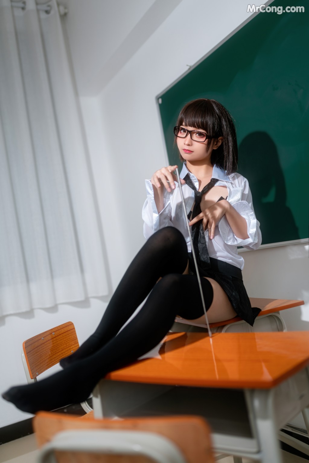 Coser@蠢沫沫 (chunmomo) Vol.021: 教师 (26 photos)