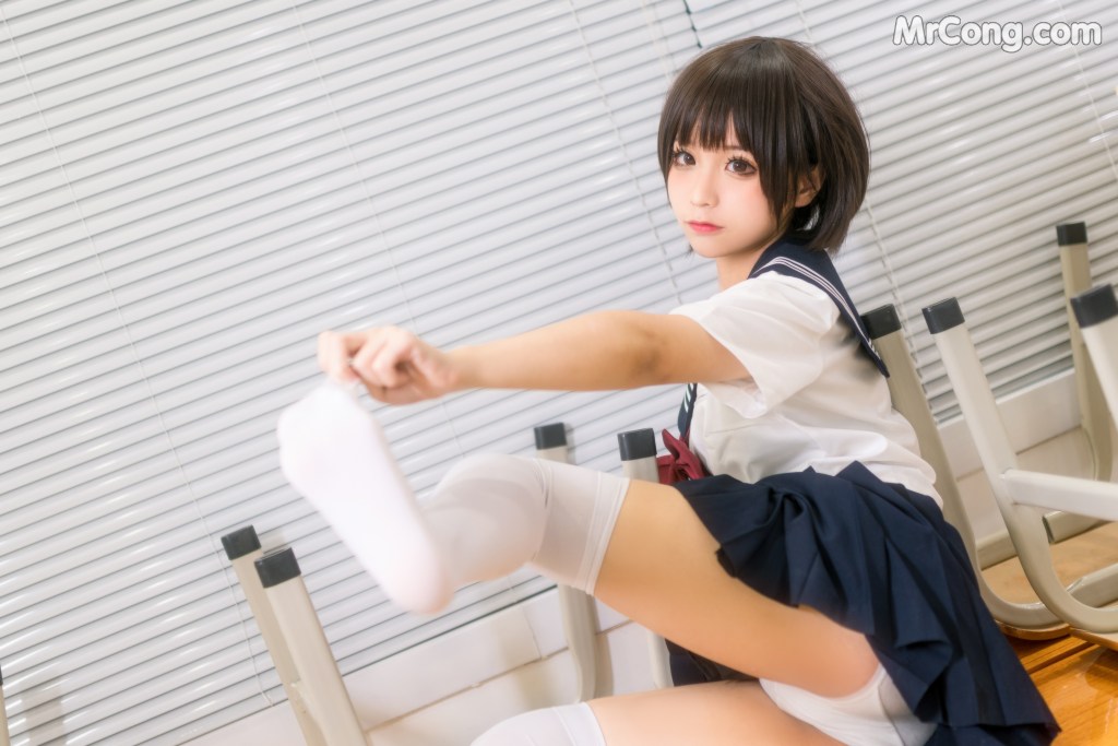 Coser@蠢沫沫 (chunmomo) Vol.022: 教室 (61 photos)