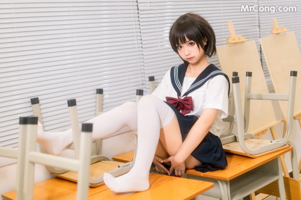 Coser@蠢沫沫 (chunmomo) Vol.022: 教室 (61 photos)
