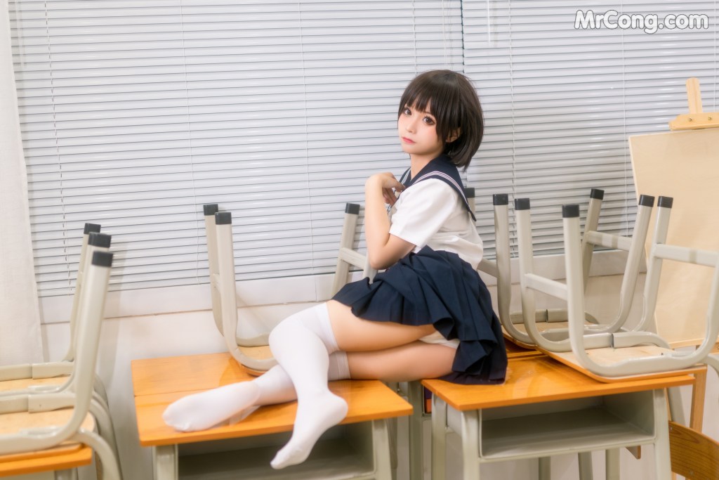 Coser@蠢沫沫 (chunmomo) Vol.022: 教室 (61 photos)