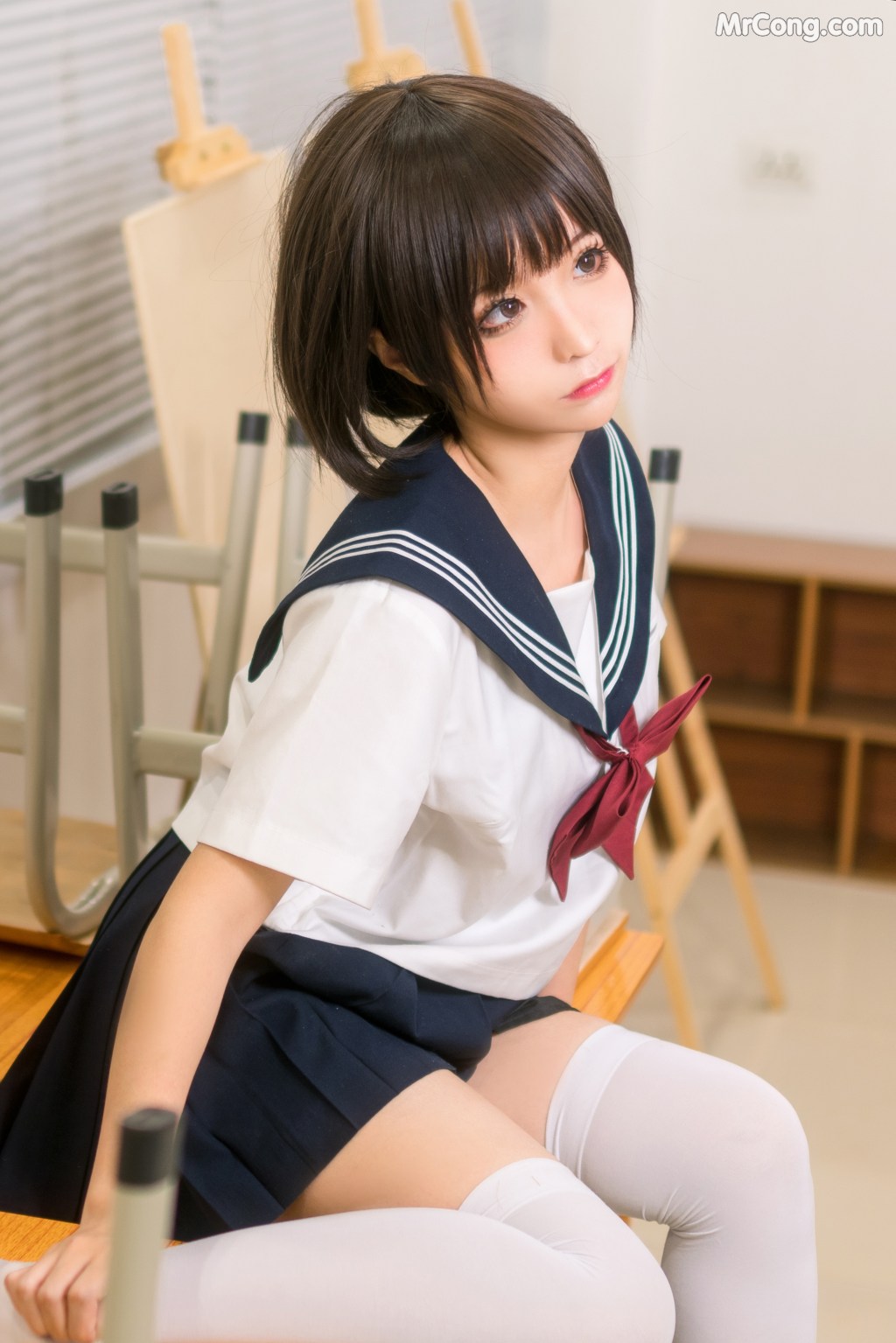 Coser@蠢沫沫 (chunmomo) Vol.022: 教室 (61 photos) – Page 6