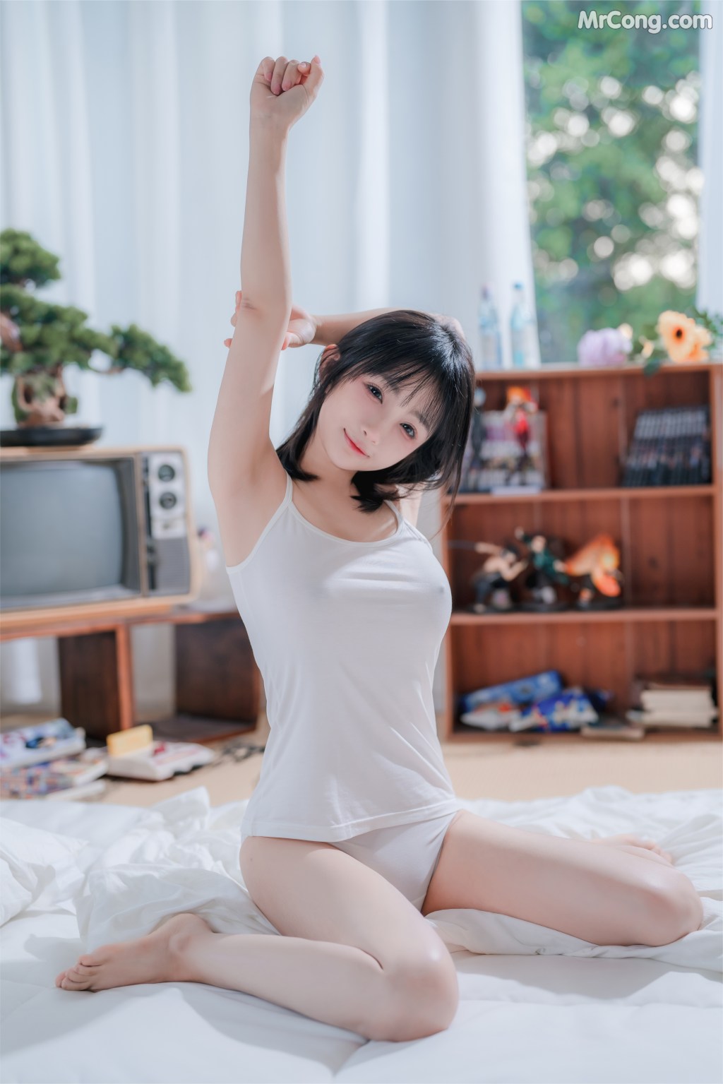 Coser@桜井宁宁 Vol.047: 吊带女孩 (62 photos)