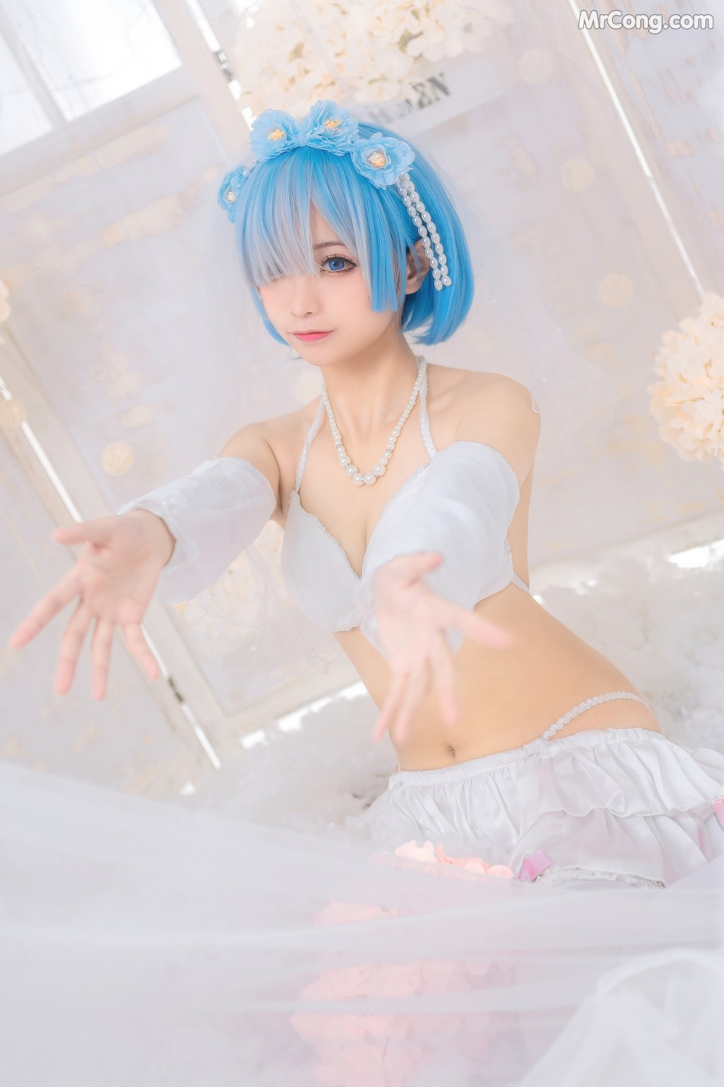 Coser@蠢沫沫 (chunmomo) Vol.024: 蕾姆花嫁 (44 photos) – Page 2