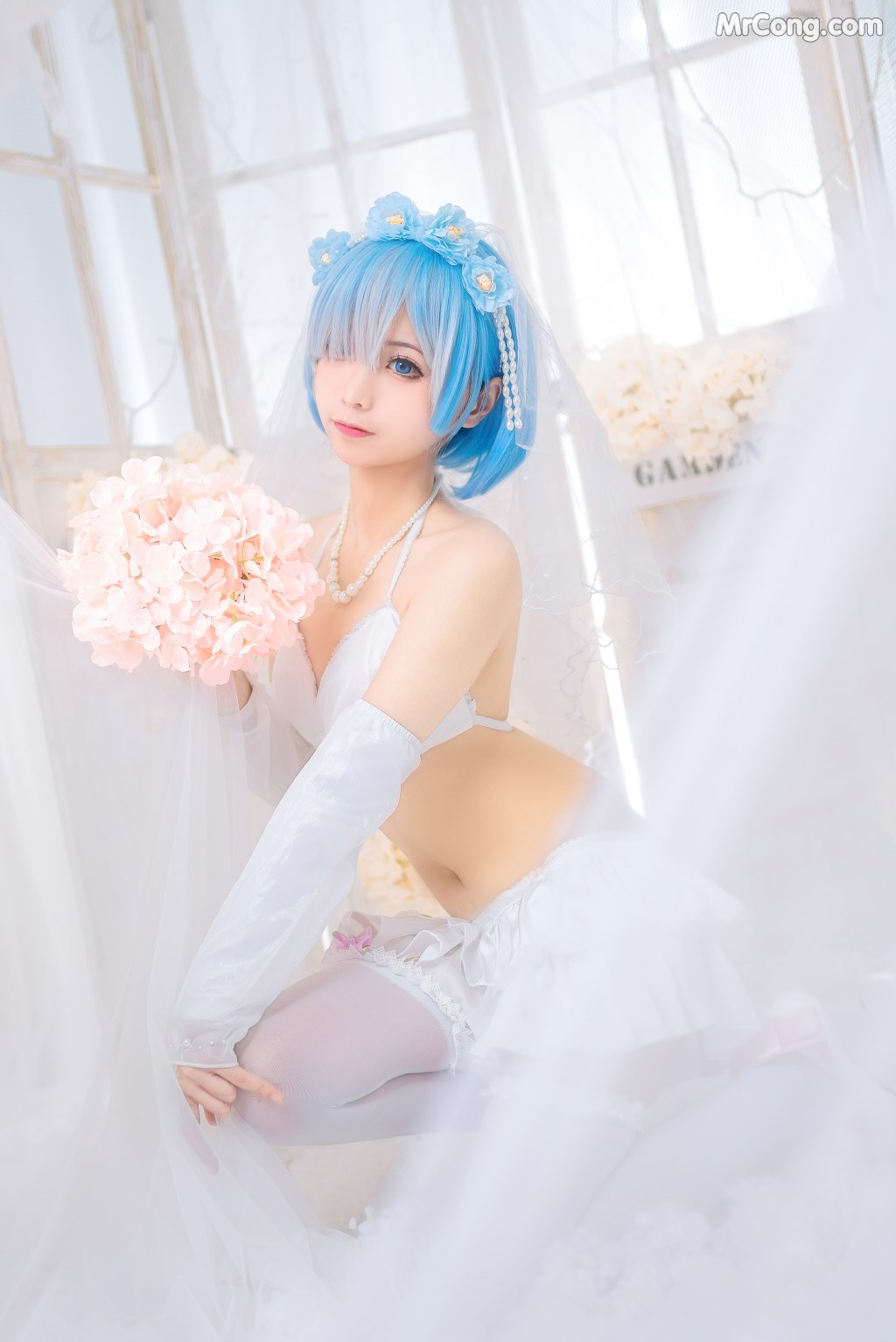 Coser@蠢沫沫 (chunmomo) Vol.024: 蕾姆花嫁 (44 photos) – Page 2