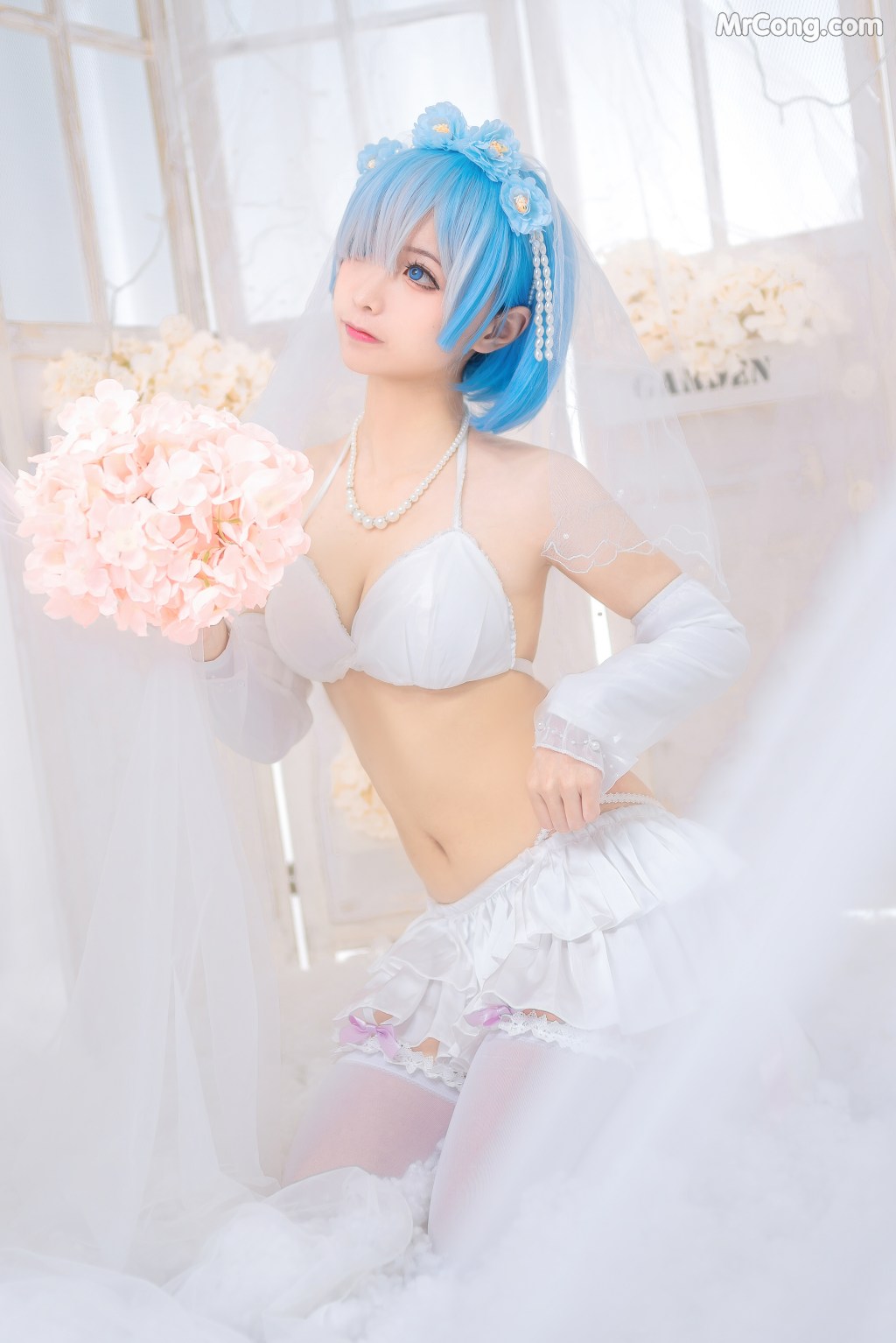 Coser@蠢沫沫 (chunmomo) Vol.024: 蕾姆花嫁 (44 photos) – Page 2