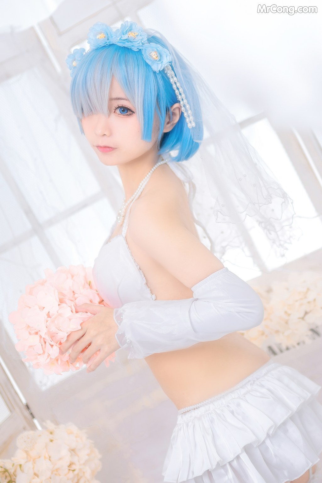 Coser@蠢沫沫 (chunmomo) Vol.024: 蕾姆花嫁 (44 photos) – Page 3