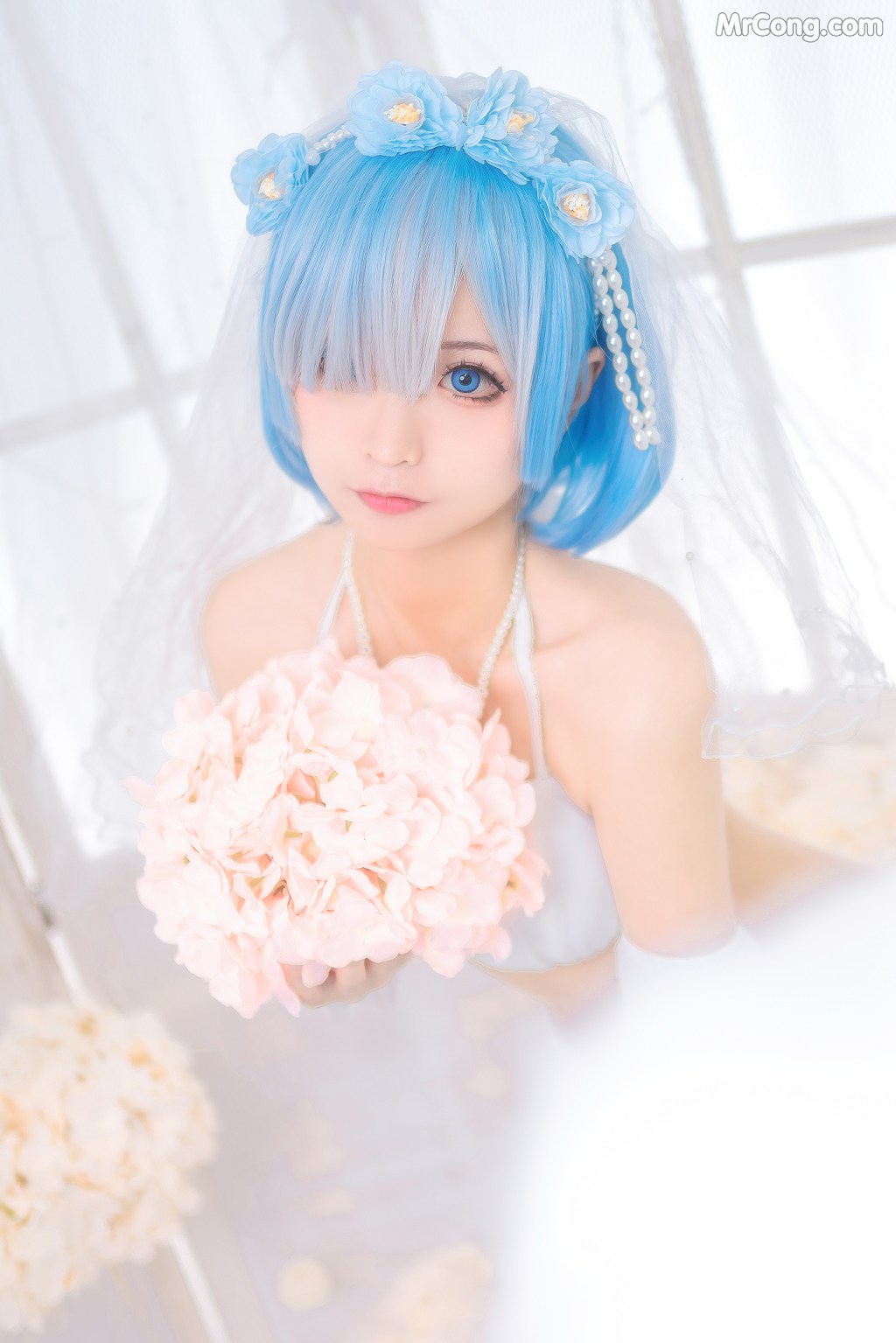 Coser@蠢沫沫 (chunmomo) Vol.024: 蕾姆花嫁 (44 photos) – Page 4