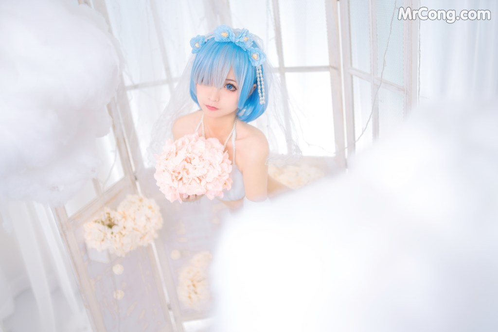 Coser@蠢沫沫 (chunmomo) Vol.024: 蕾姆花嫁 (44 photos) – Page 5