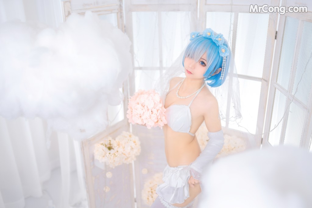 Coser@蠢沫沫 (chunmomo) Vol.024: 蕾姆花嫁 (44 photos) – Page 5