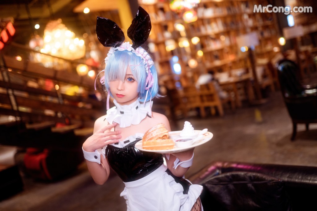 Coser@蠢沫沫 (chunmomo) Vol.025: 蕾姆兔女郎 (41 photos)