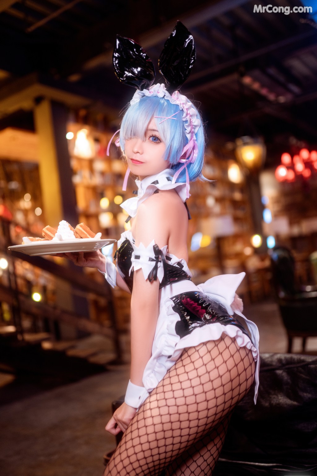 Coser@蠢沫沫 (chunmomo) Vol.025: 蕾姆兔女郎 (41 photos)
