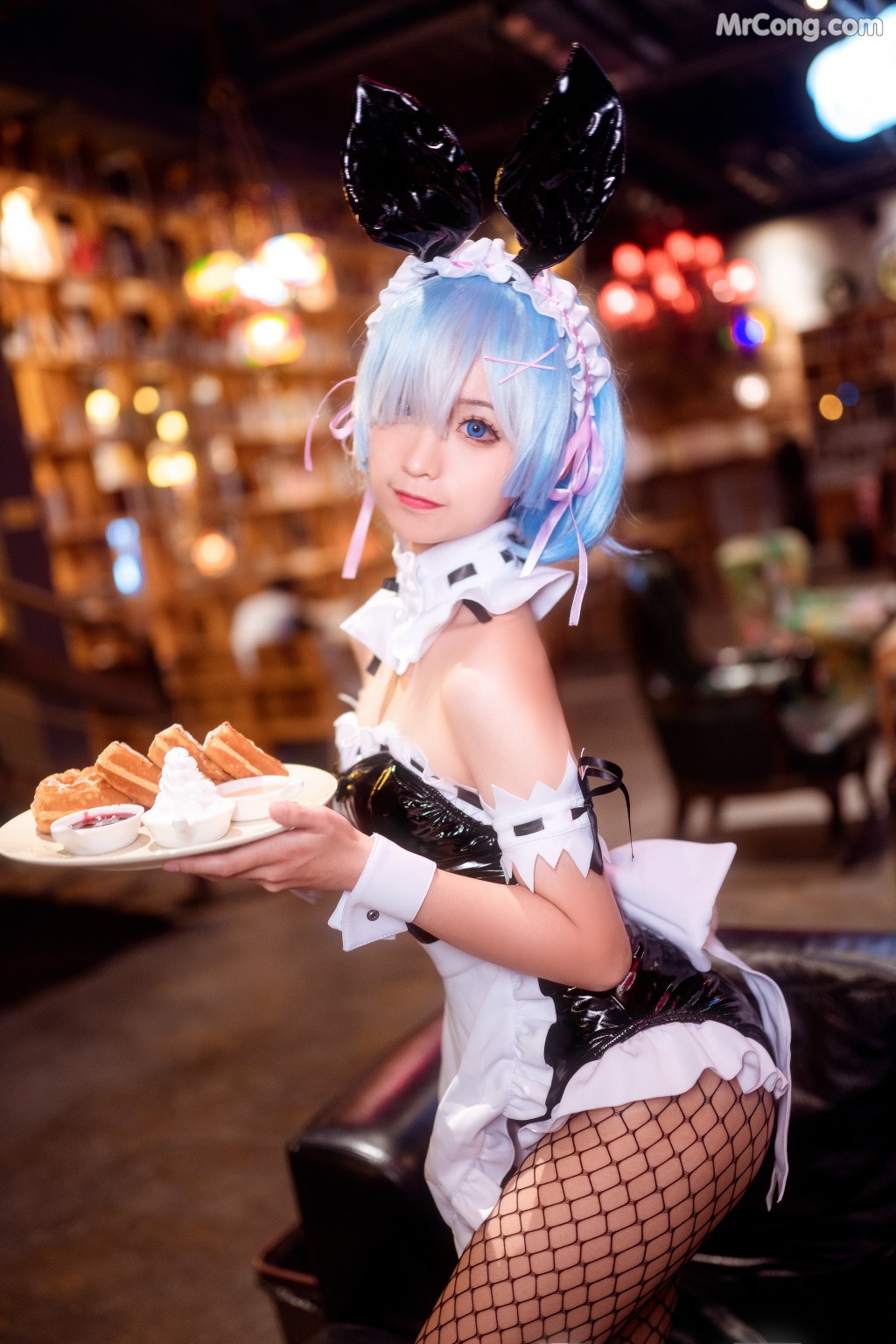 Coser@蠢沫沫 (chunmomo) Vol.025: 蕾姆兔女郎 (41 photos)