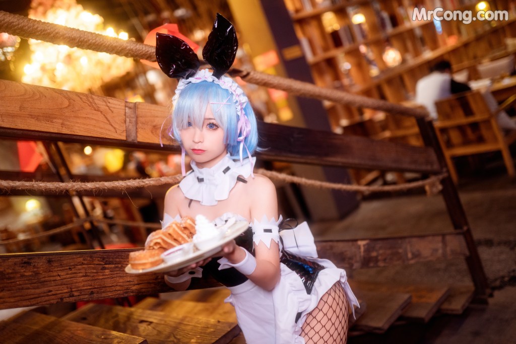 Coser@蠢沫沫 (chunmomo) Vol.025: 蕾姆兔女郎 (41 photos)