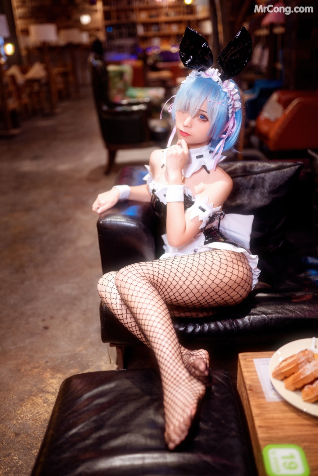 Coser@蠢沫沫 (chunmomo) Vol.025: 蕾姆兔女郎 (41 photos)