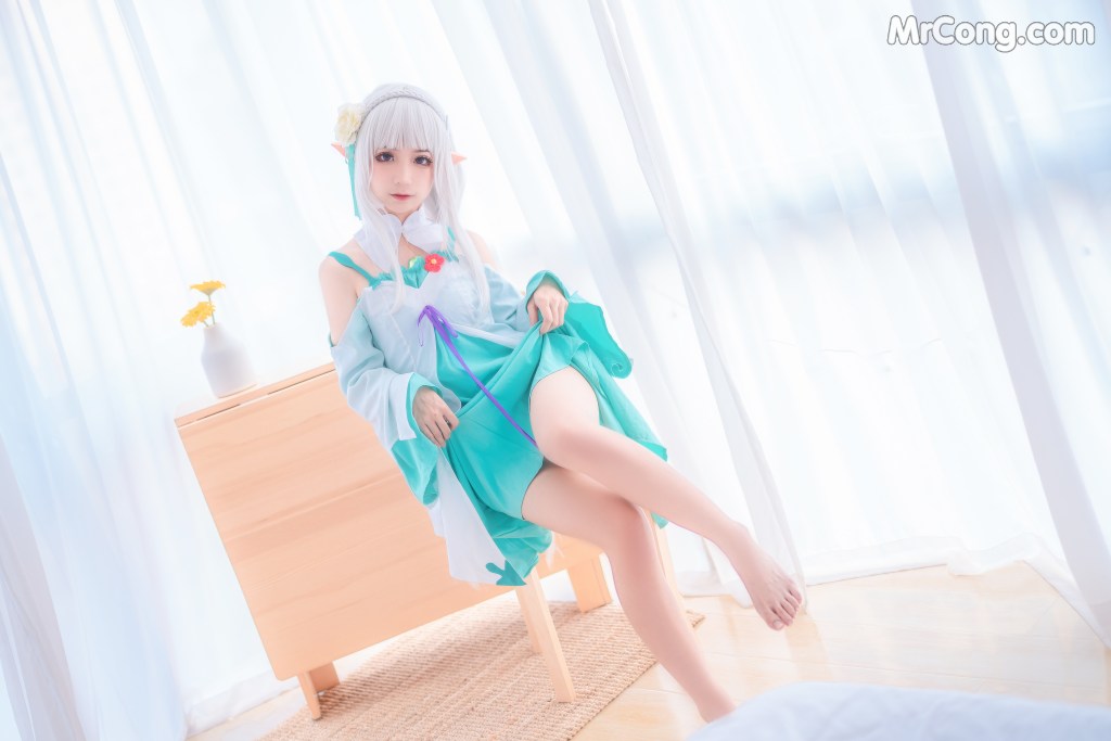 Coser@蠢沫沫 (chunmomo) Vol.027: 绿睡衣 (40 photos)