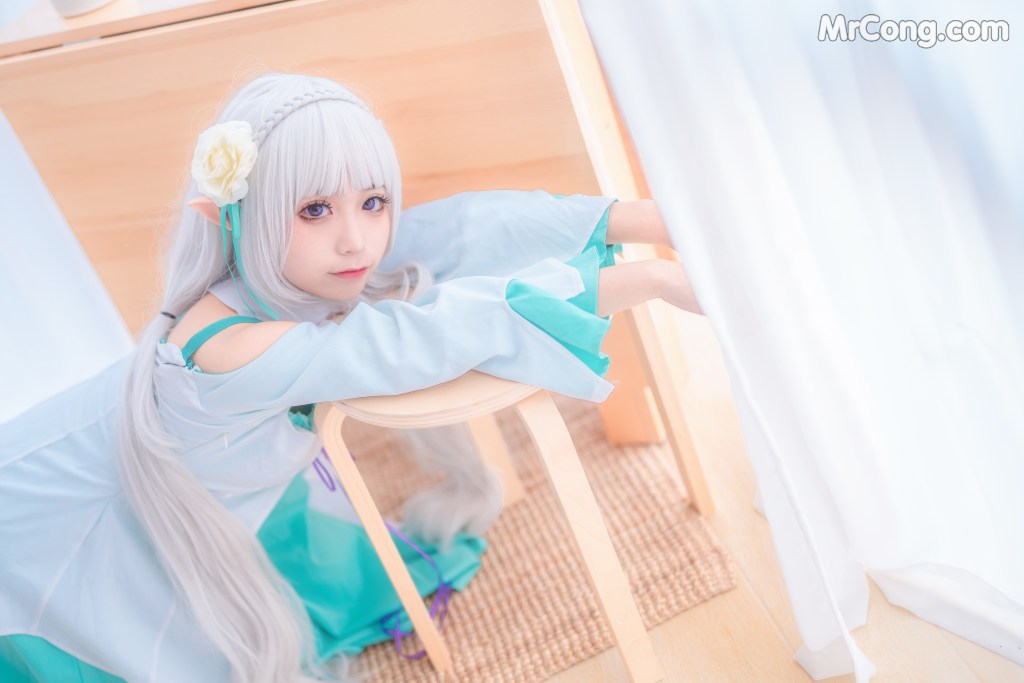 Coser@蠢沫沫 (chunmomo) Vol.027: 绿睡衣 (40 photos)