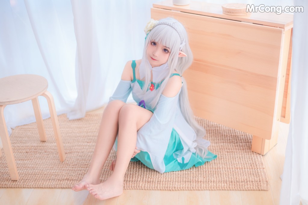 Coser@蠢沫沫 (chunmomo) Vol.027: 绿睡衣 (40 photos)