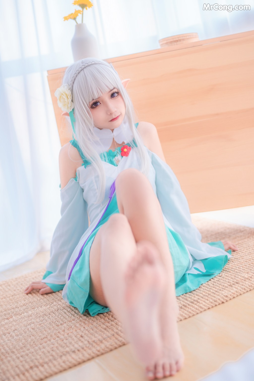 Coser@蠢沫沫 (chunmomo) Vol.027: 绿睡衣 (40 photos)