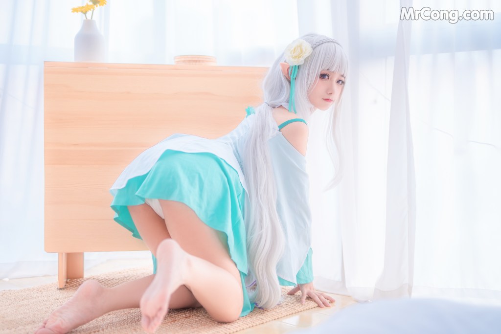 Coser@蠢沫沫 (chunmomo) Vol.027: 绿睡衣 (40 photos)