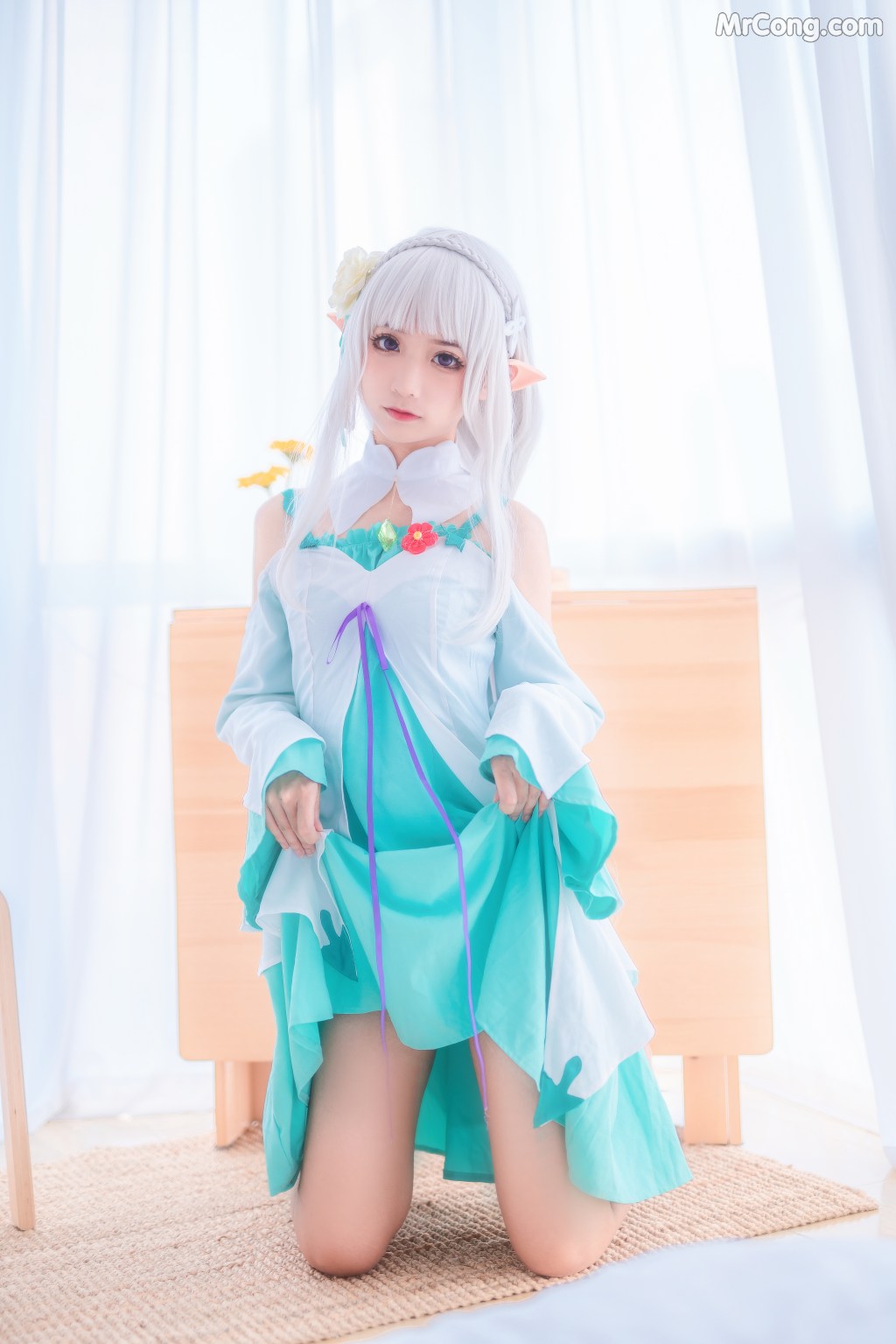 Coser@蠢沫沫 (chunmomo) Vol.027: 绿睡衣 (40 photos) – Page 2