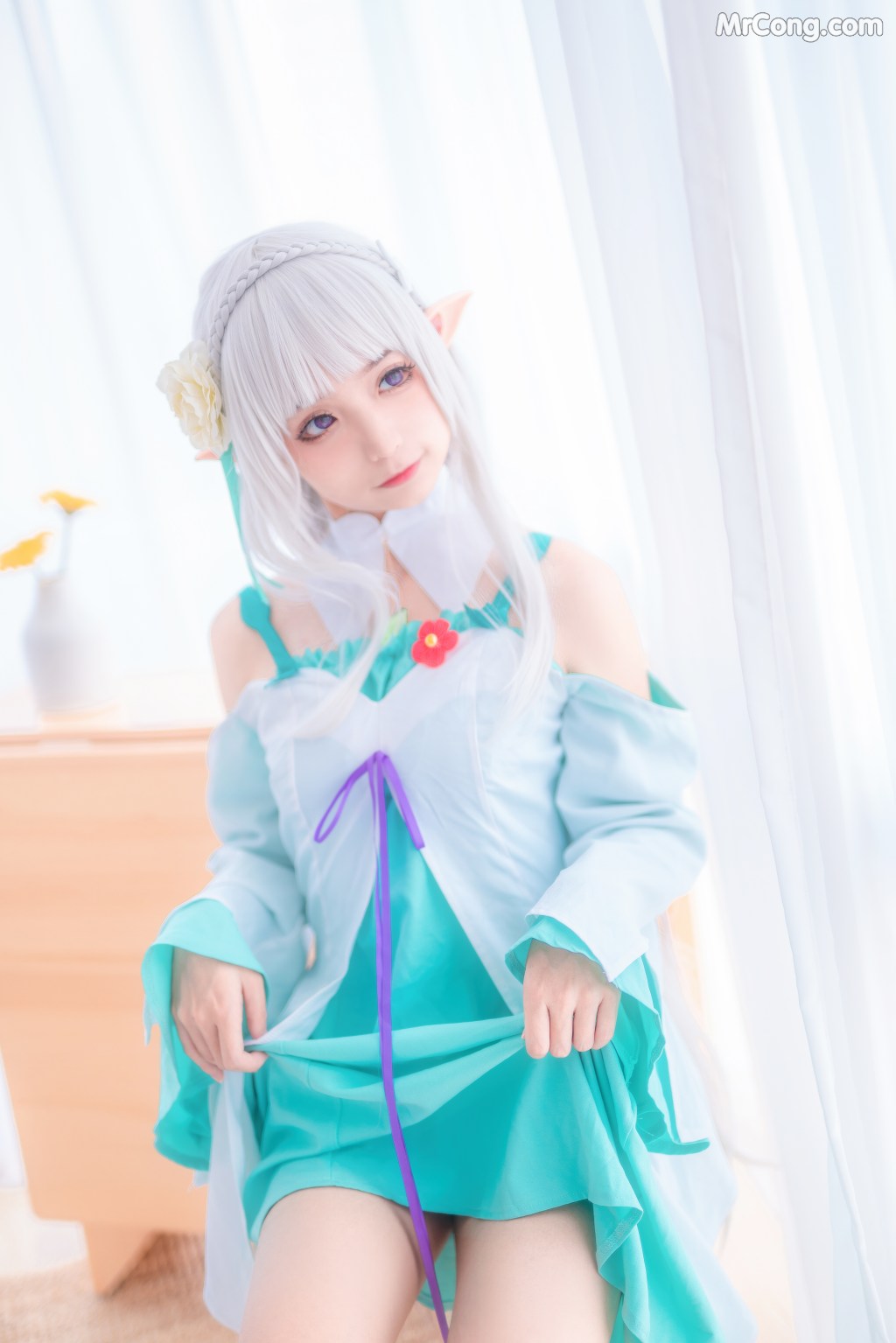 Coser@蠢沫沫 (chunmomo) Vol.027: 绿睡衣 (40 photos) – Page 4