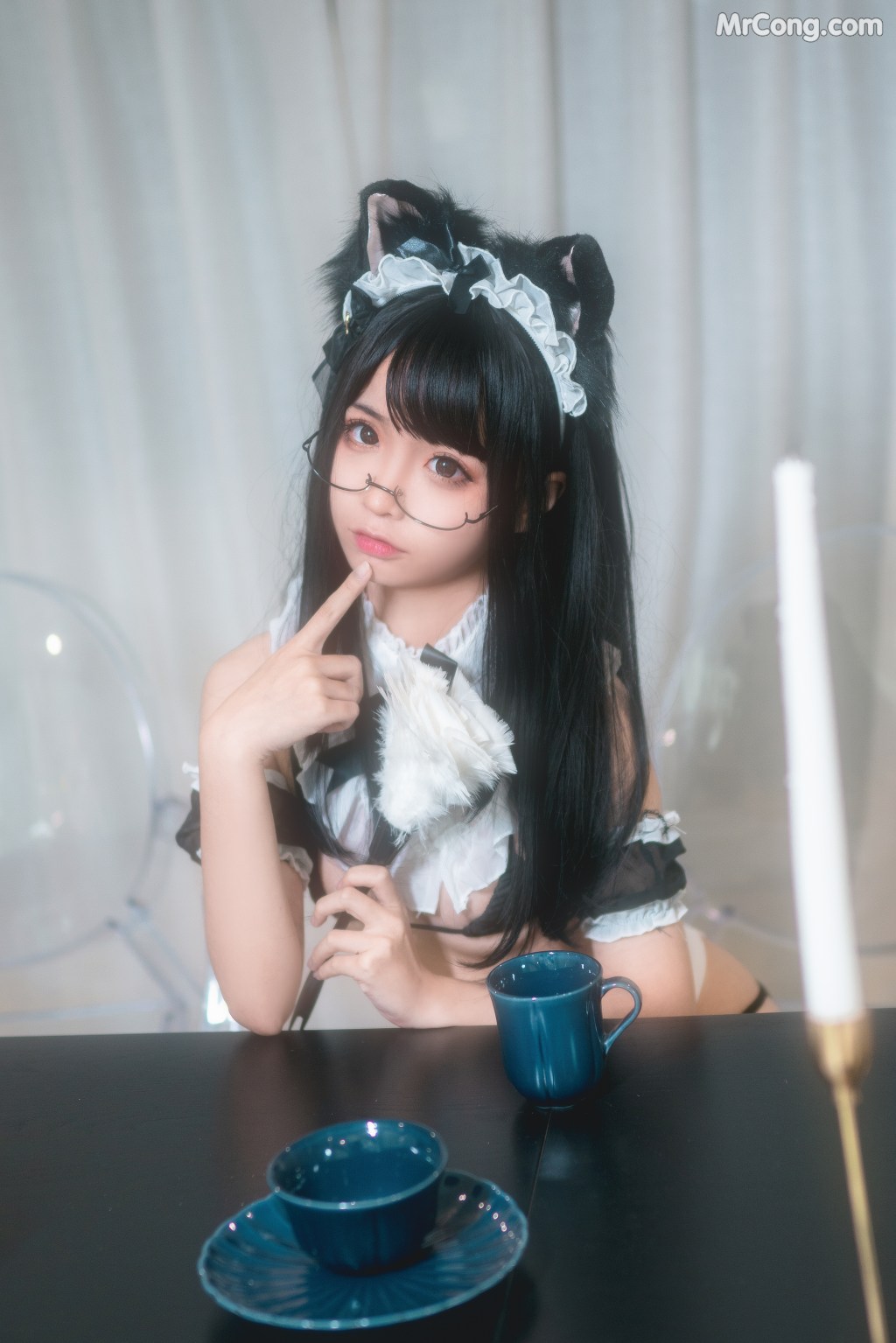 Coser@蠢沫沫 (chunmomo) Vol.028: 猫耳女仆 (43 photos)