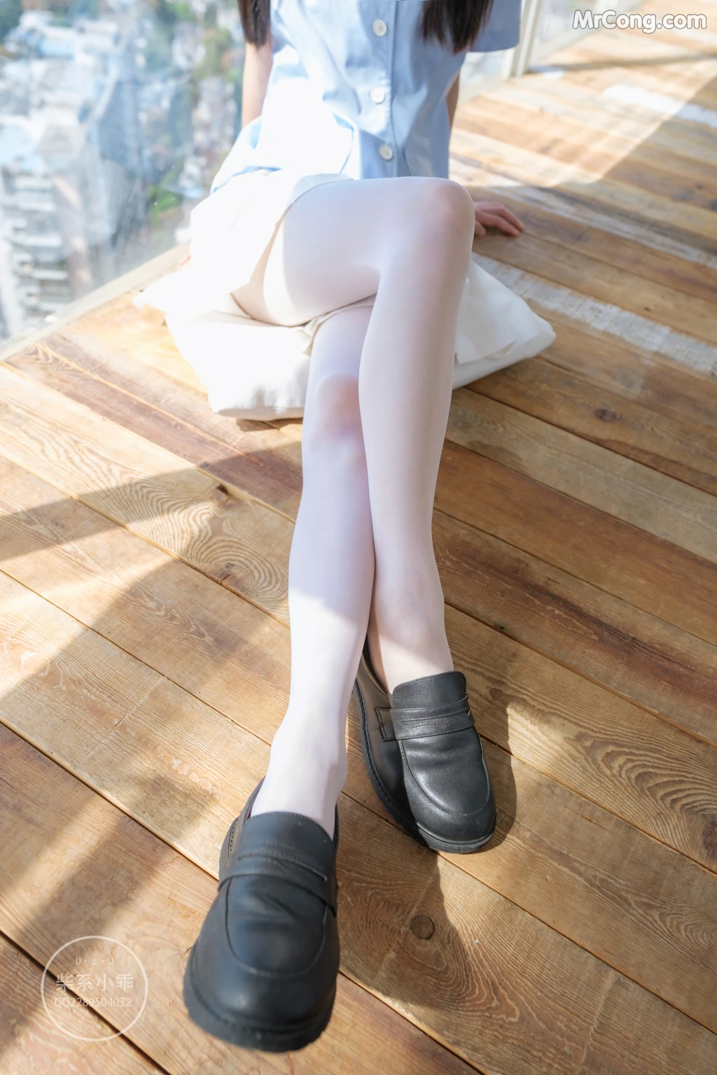 Coser@稚乖画册 Vol.001: 晴空01 白丝双马尾JK (79 photos) – Page 3