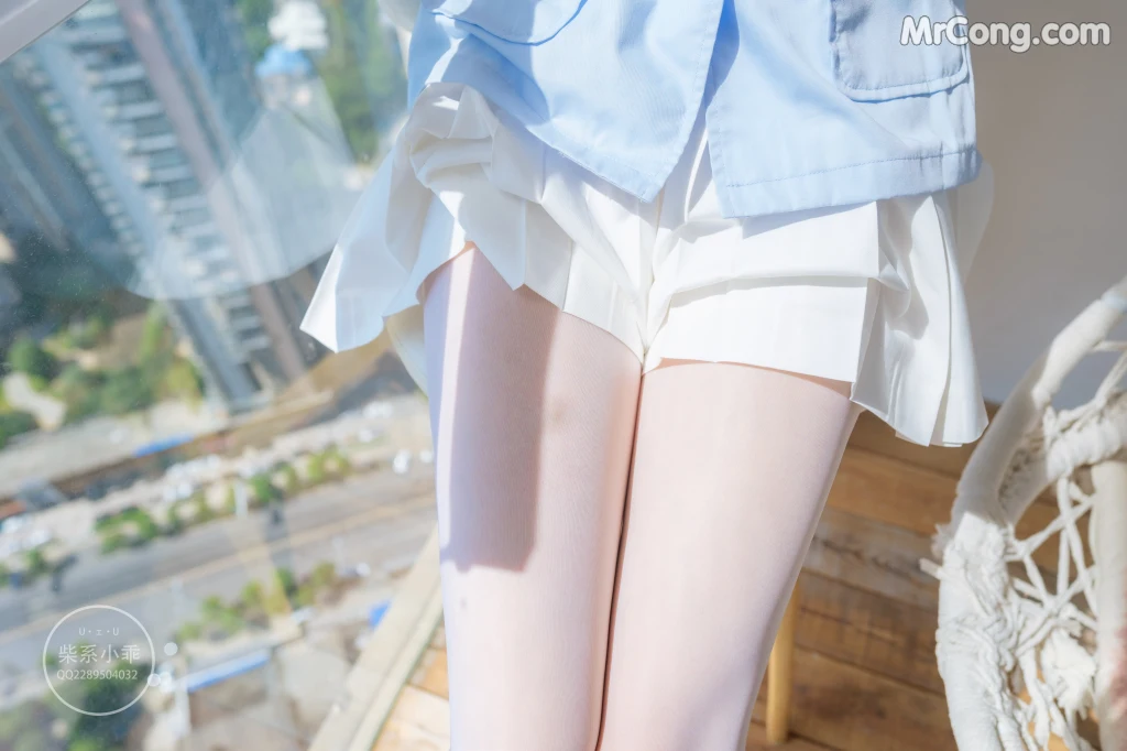 Coser@稚乖画册 Vol.001: 晴空01 白丝双马尾JK (79 photos) – Page 4