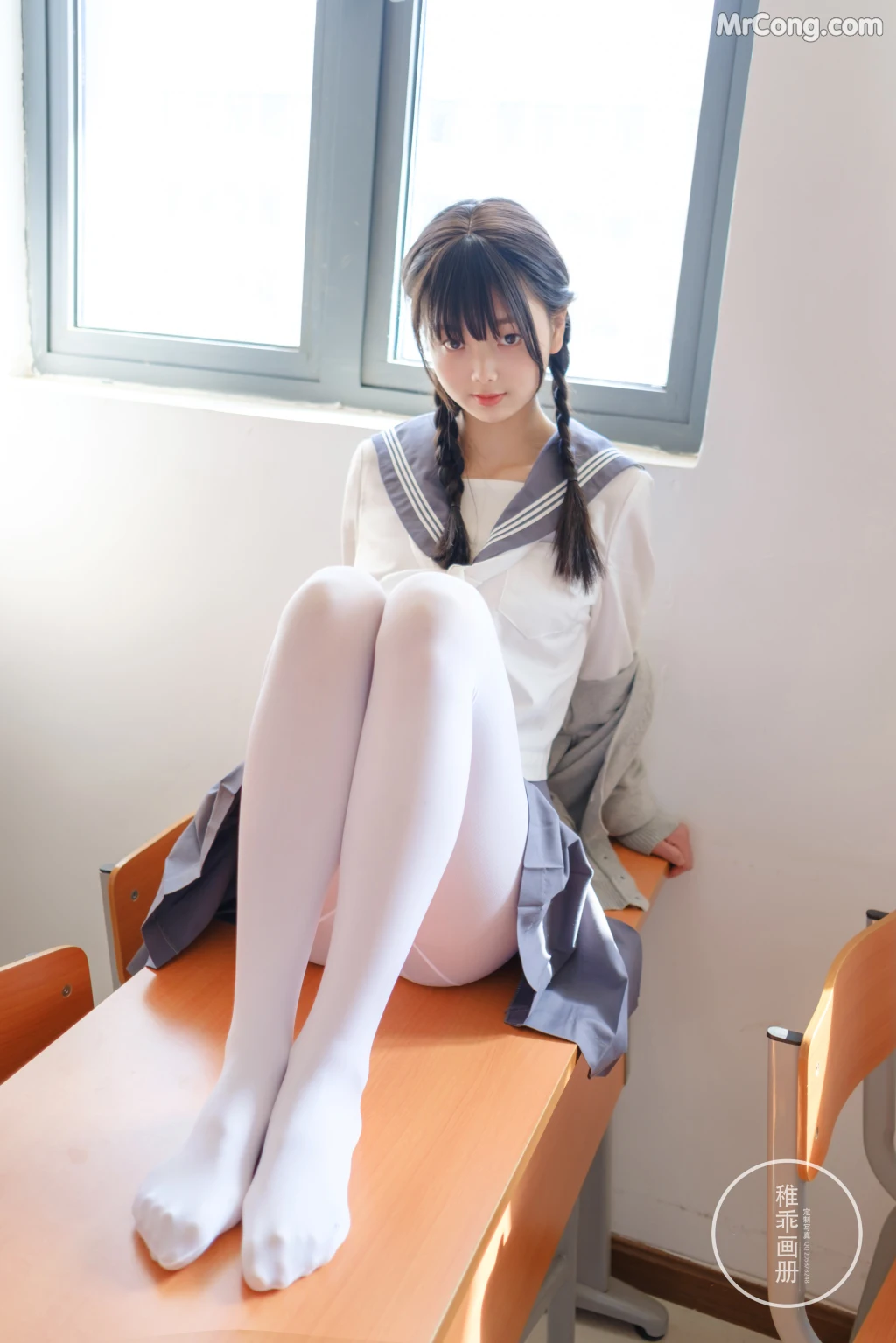 Coser@稚乖画册 Vol.005: 晴空03 双马尾JK (71 photos + 12 video)