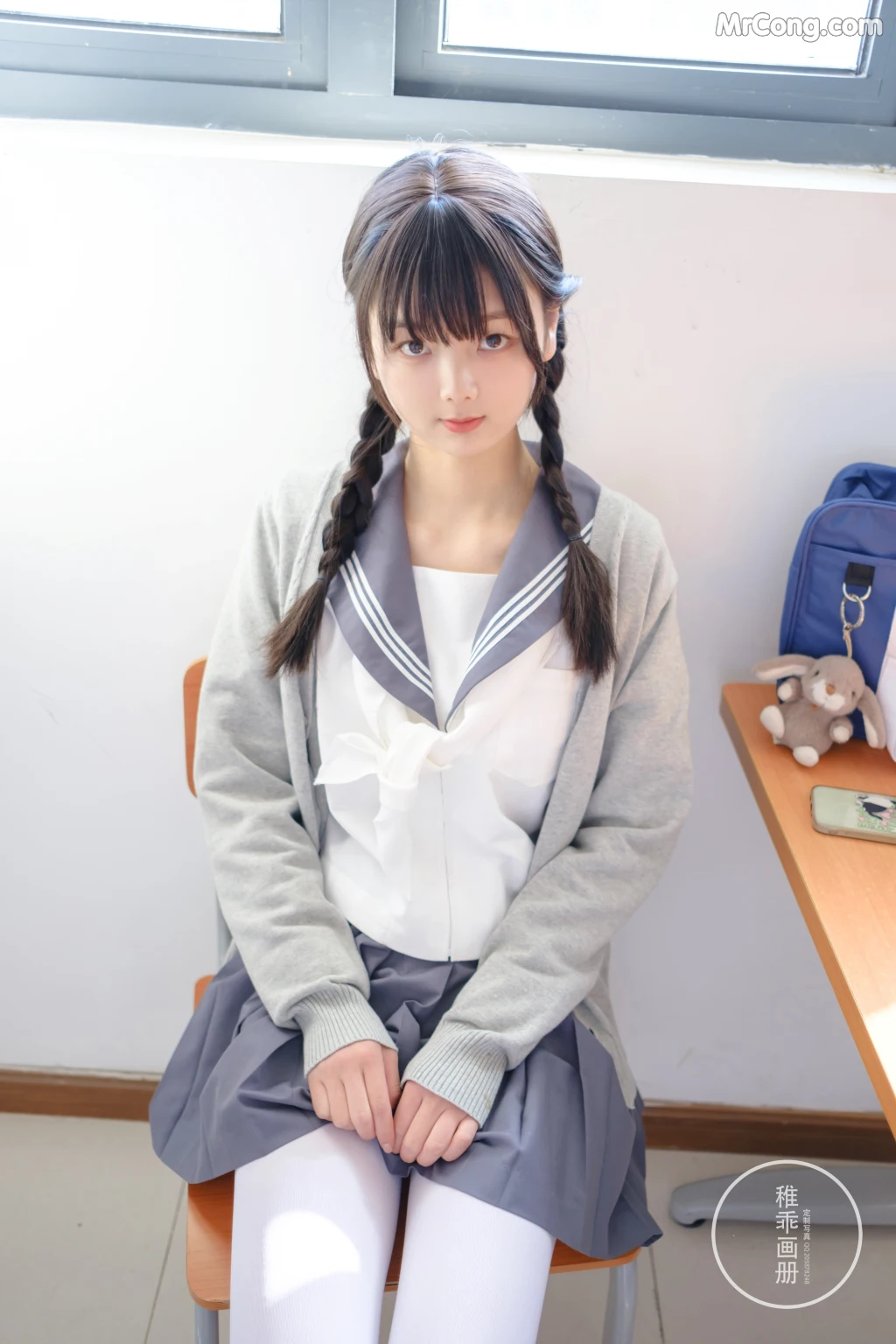 Coser@稚乖画册 Vol.005: 晴空03 双马尾JK (71 photos + 12 video) – Page 3