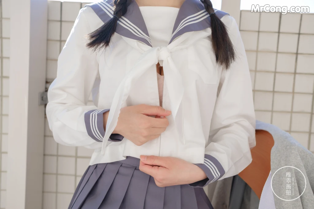 Coser@稚乖画册 Vol.005: 晴空03 双马尾JK (71 photos + 12 video) – Page 4