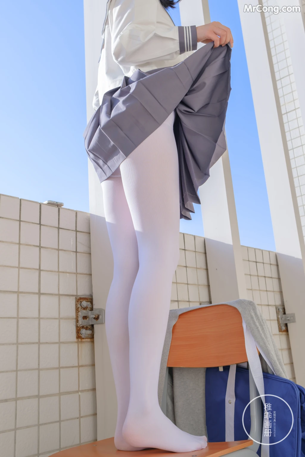 Coser@稚乖画册 Vol.005: 晴空03 双马尾JK (71 photos + 12 video) – Page 4