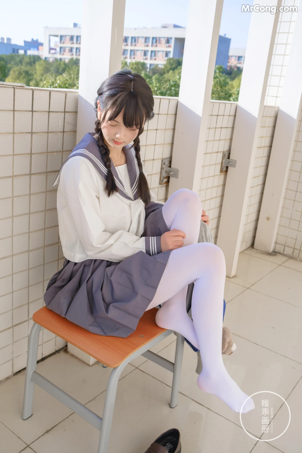 Coser@稚乖画册 Vol.005: 晴空03 双马尾JK (71 photos + 12 video) – Page 4