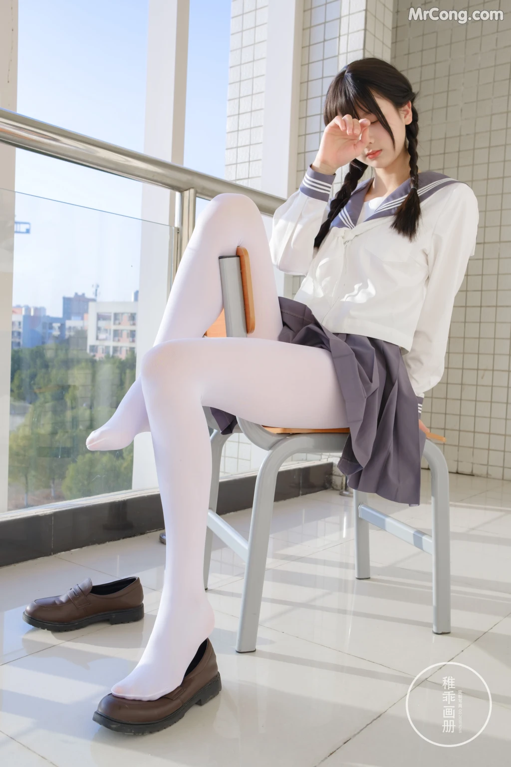 Coser@稚乖画册 Vol.005: 晴空03 双马尾JK (71 photos + 12 video) – Page 6