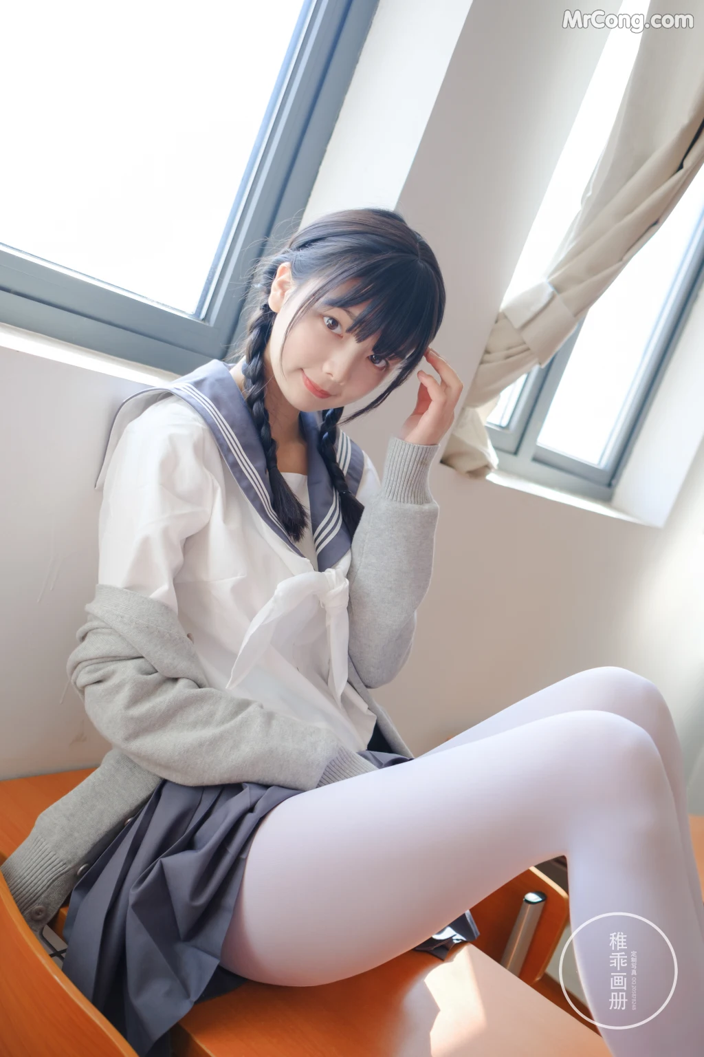 Coser@稚乖画册 Vol.005: 晴空03 双马尾JK (71 photos + 12 video) – Page 7