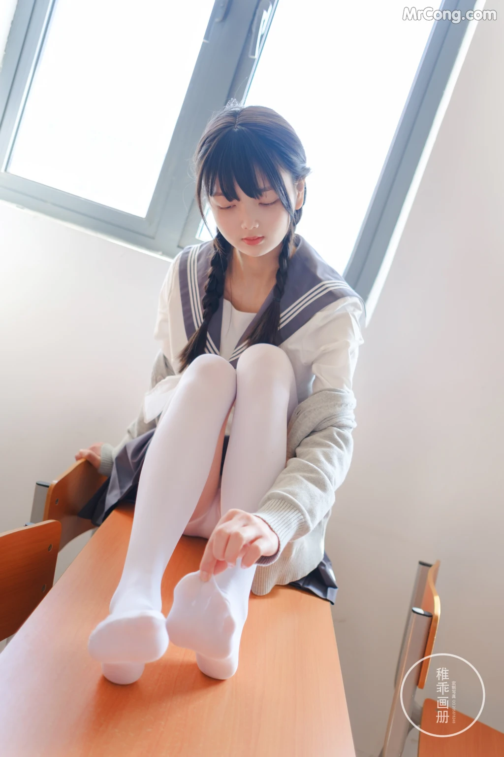Coser@稚乖画册 Vol.005: 晴空03 双马尾JK (71 photos + 12 video) – Page 7