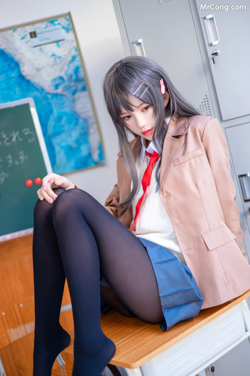 Coser@桜桃喵 Vol.121: 麻衣学姐制服 (52 photos) – Page 4