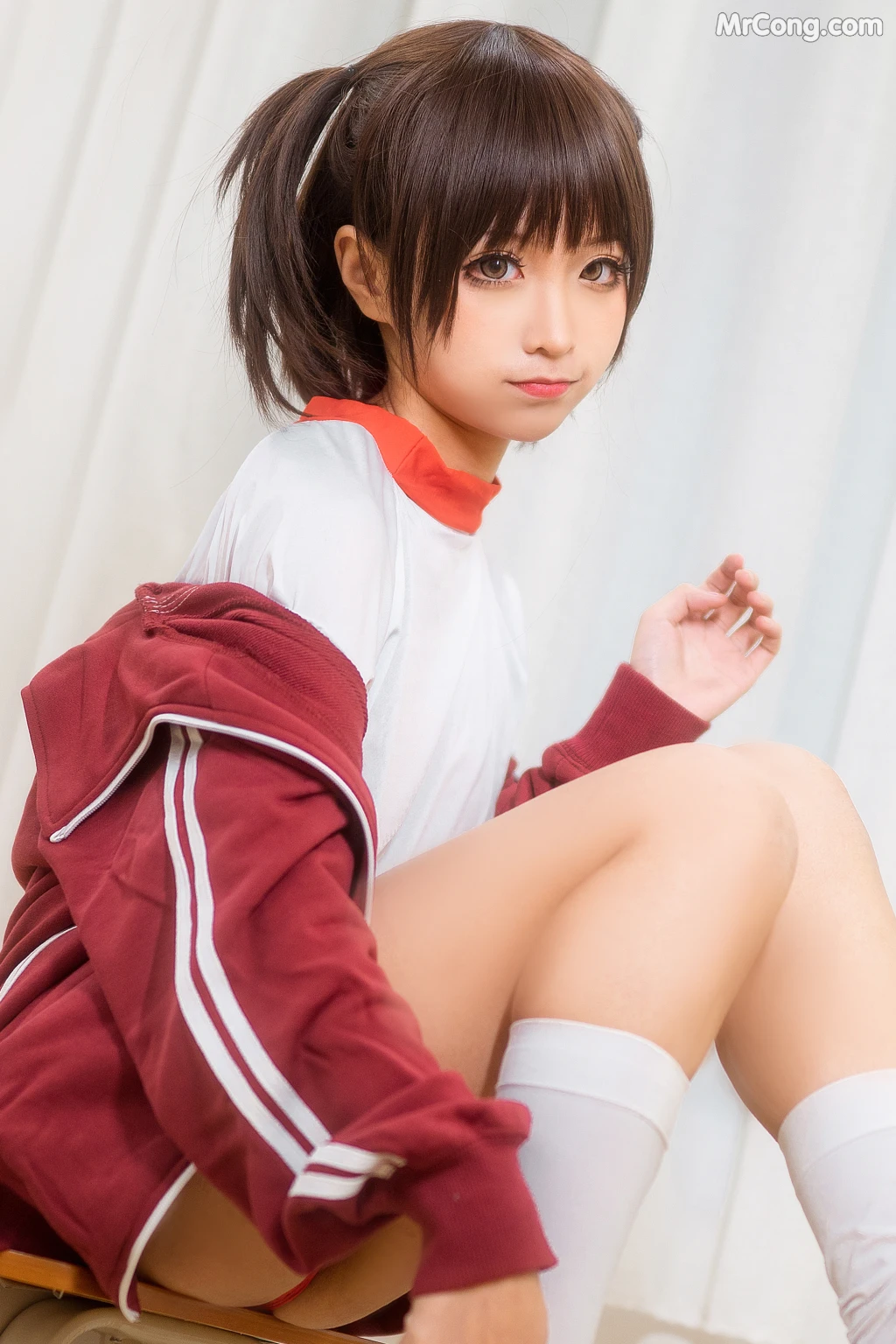 Coser@蠢沫沫 (chunmomo) Vol.033: 体操服红 (45 photos)