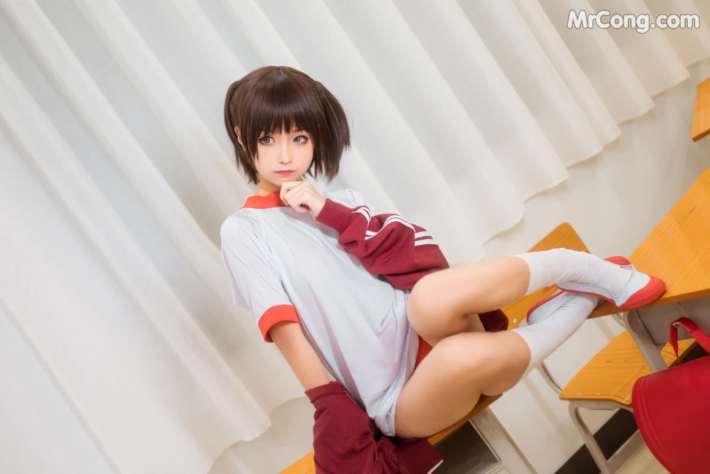Coser@蠢沫沫 (chunmomo) Vol.033: 体操服红 (45 photos)