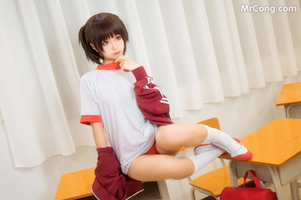 Coser@蠢沫沫 (chunmomo) Vol.033: 体操服红 (45 photos)