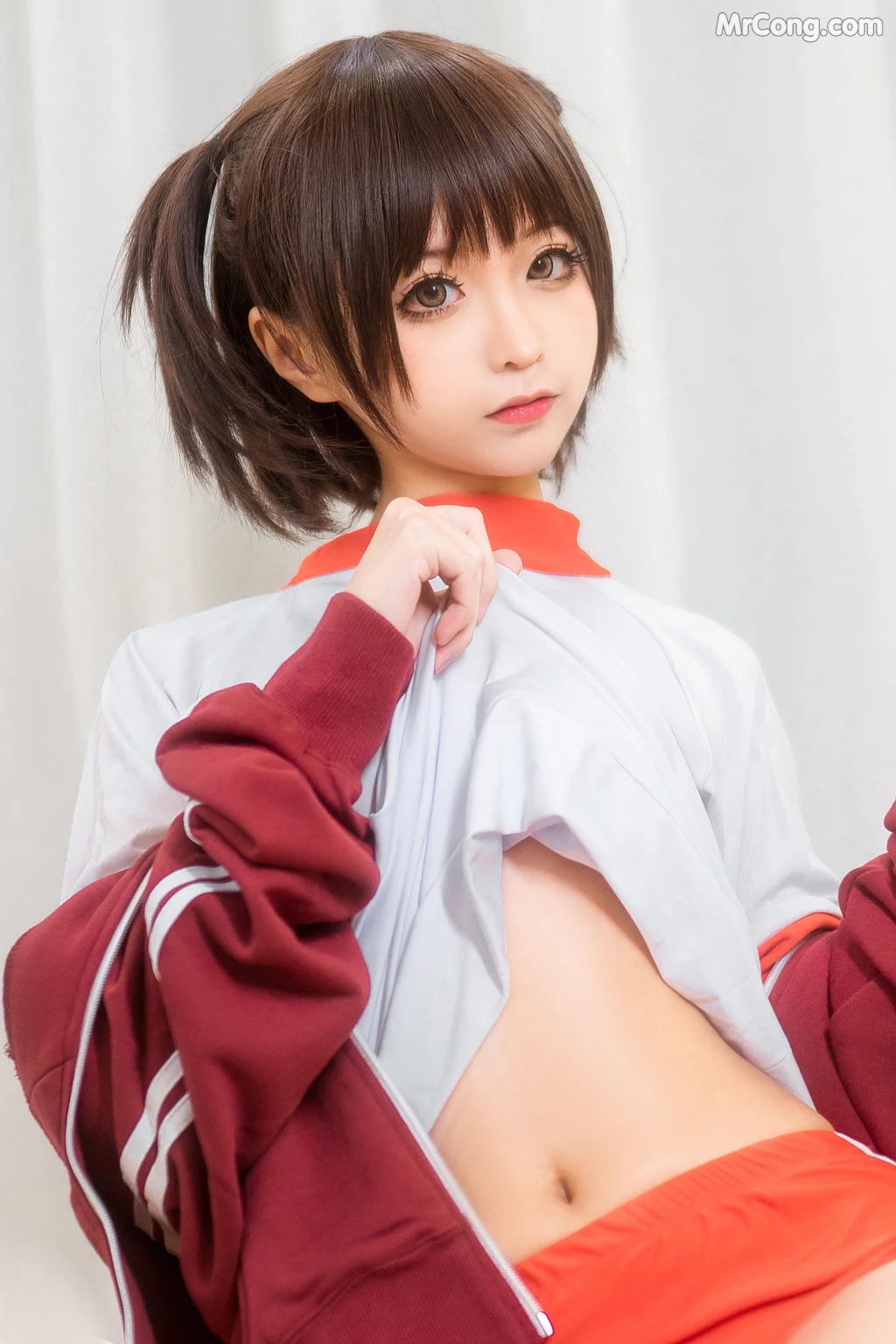 Coser@蠢沫沫 (chunmomo) Vol.033: 体操服红 (45 photos)