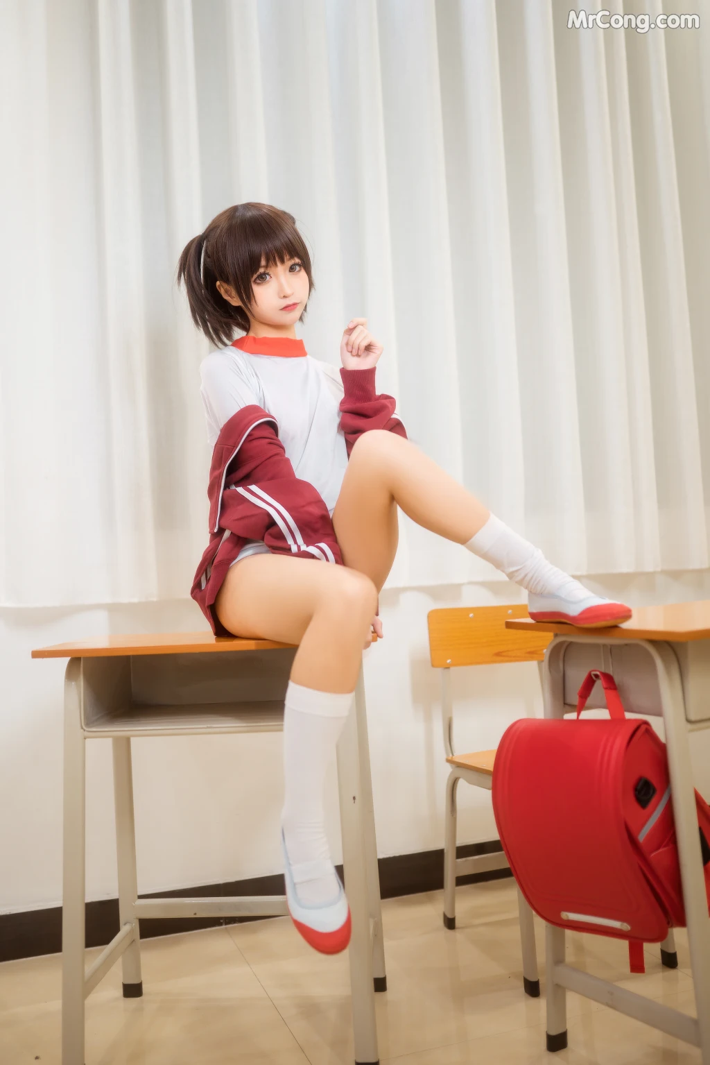 Coser@蠢沫沫 (chunmomo) Vol.033: 体操服红 (45 photos) – Page 2
