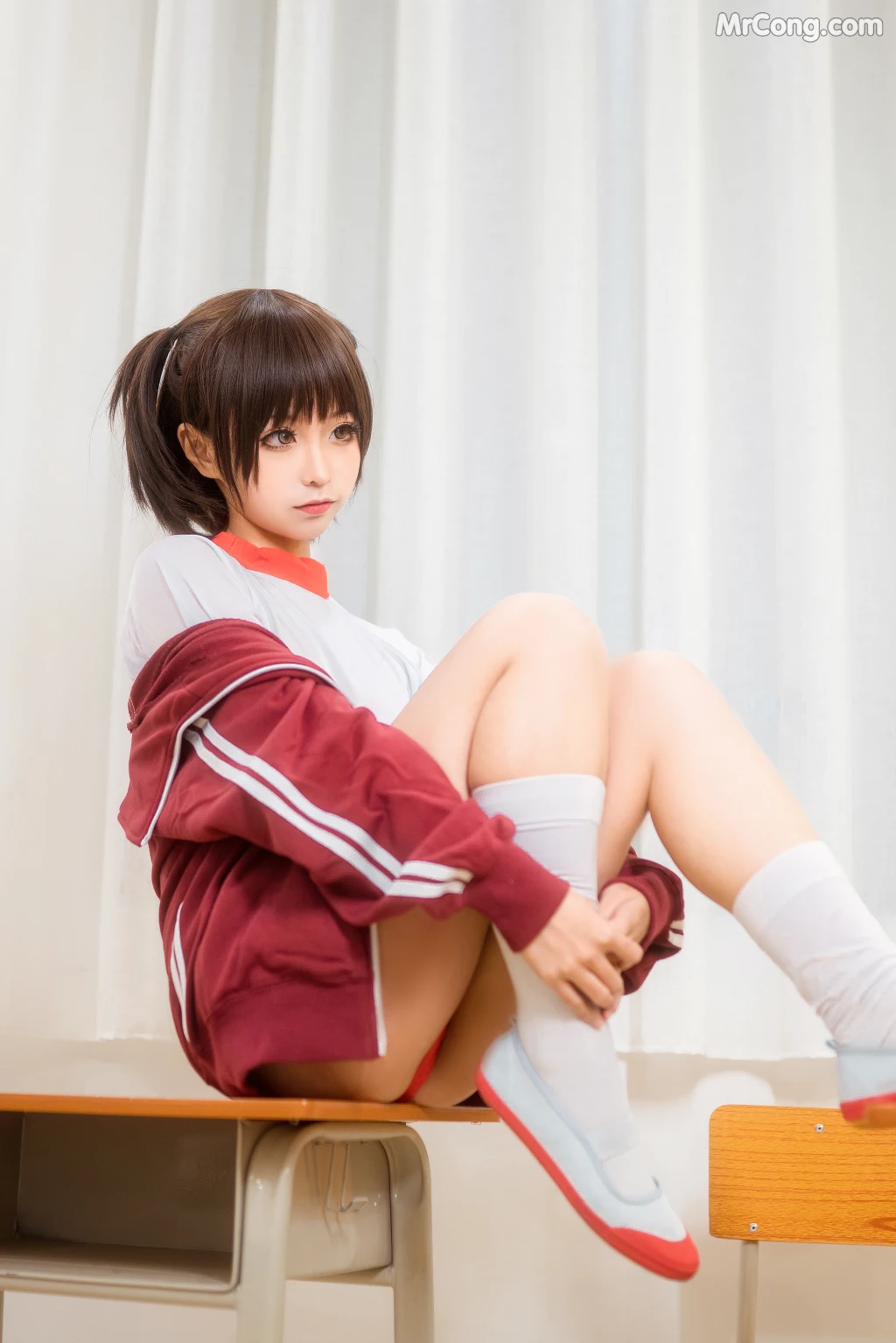Coser@蠢沫沫 (chunmomo) Vol.033: 体操服红 (45 photos) – Page 3