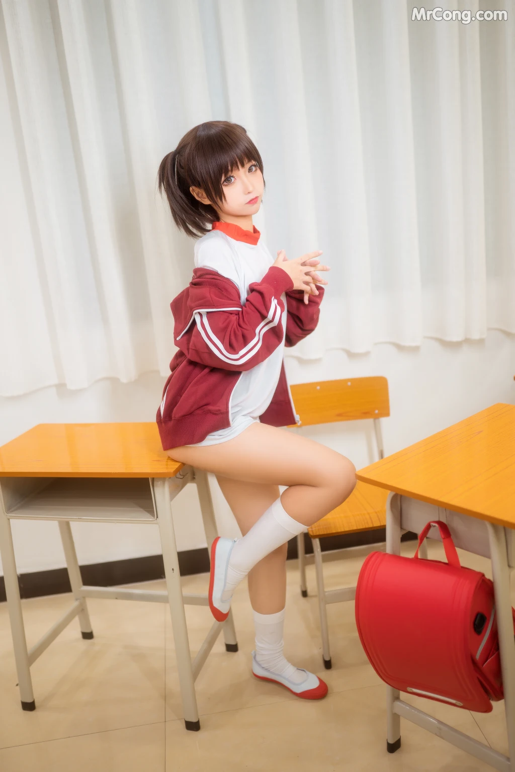 Coser@蠢沫沫 (chunmomo) Vol.033: 体操服红 (45 photos) – Page 4