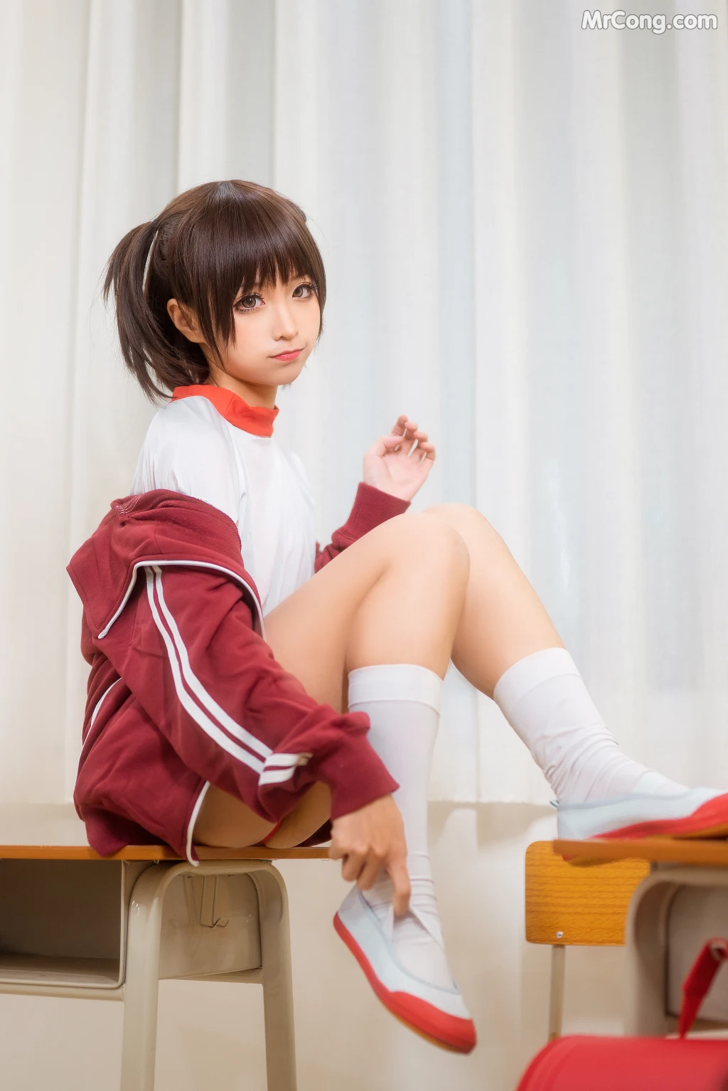 Coser@蠢沫沫 (chunmomo) Vol.033: 体操服红 (45 photos) – Page 5