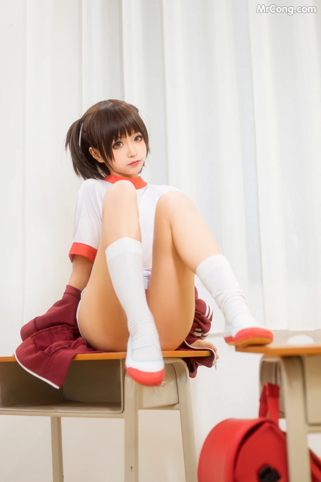 Coser@蠢沫沫 (chunmomo) Vol.033: 体操服红 (45 photos) – Page 5