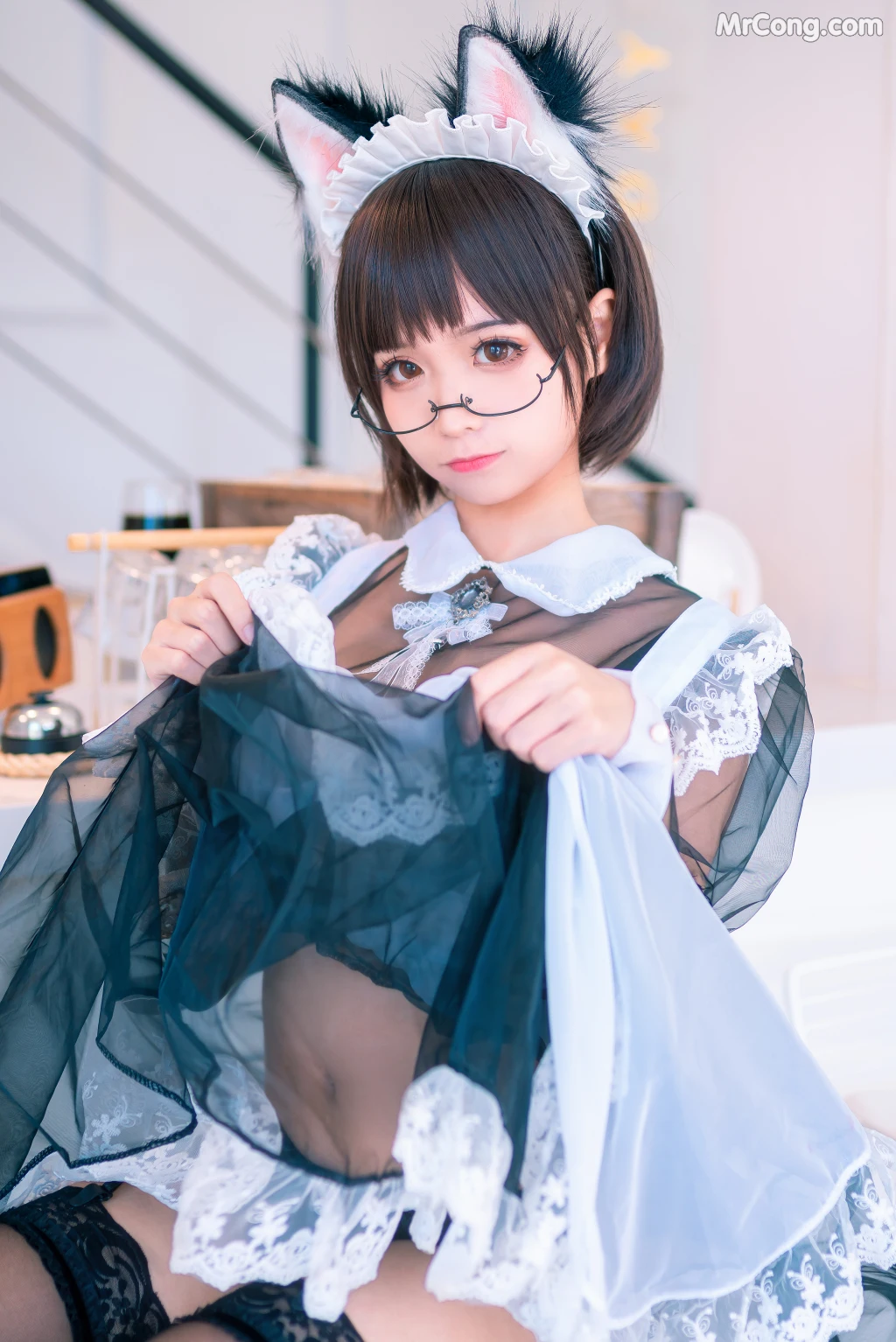 Coser@蠢沫沫 (chunmomo) Vol.036 透明女仆 (38 photos)